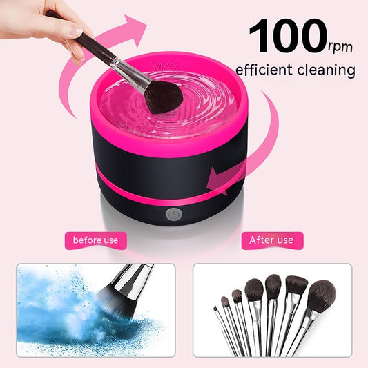 Cosmetic Brush Cleaning Device