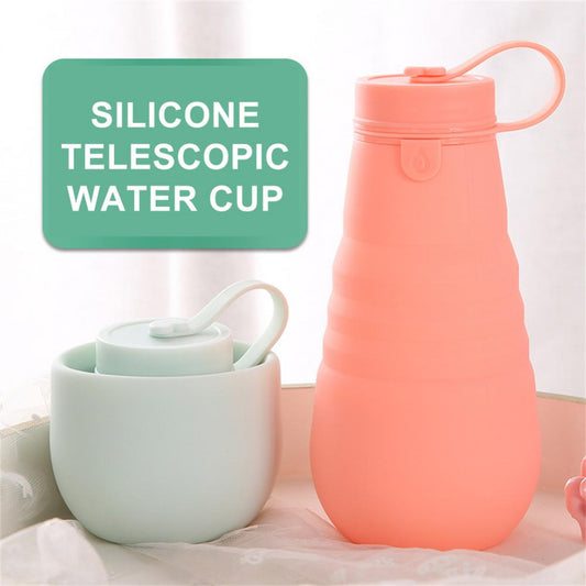 Portable Retractable Silicone Cups & Water Bottle
