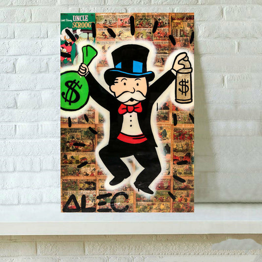 Monopoly Man Wall Painting