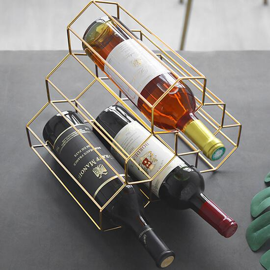 Creative Geometric Wine Rack