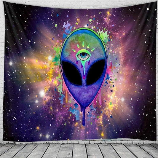 Evil Eye Alien Tapestry