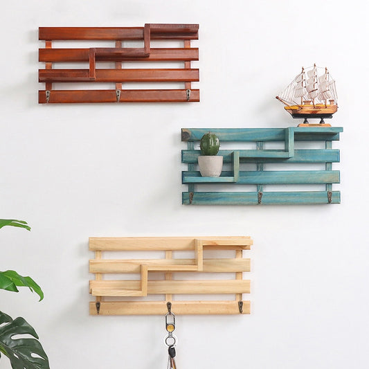 Vintage Wooden Wall Shelf for Classic and Stylish Home Decor
