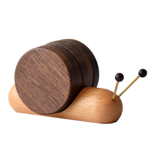Snail Wooden Coaster