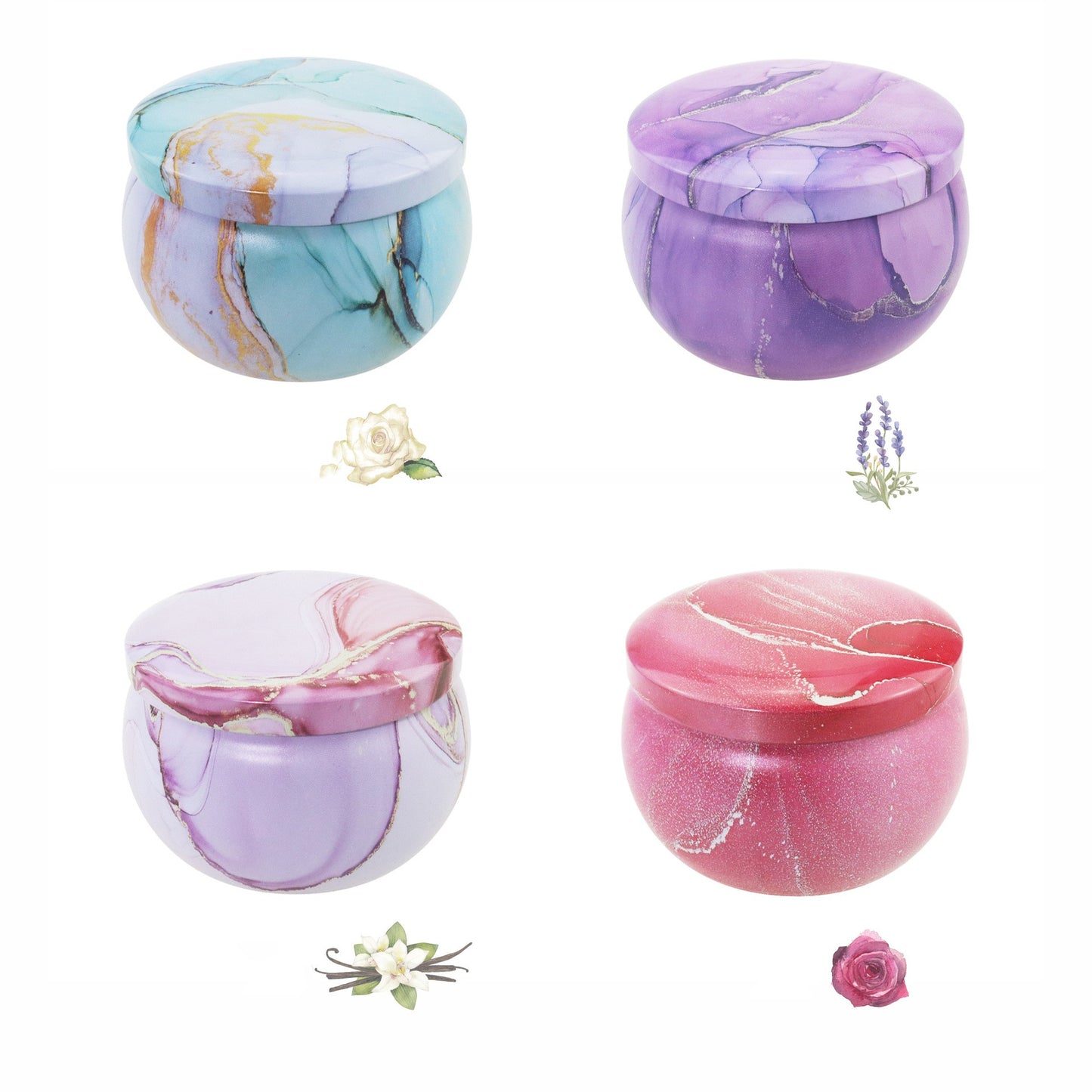 Fragrant Dried Flower Scented Candles