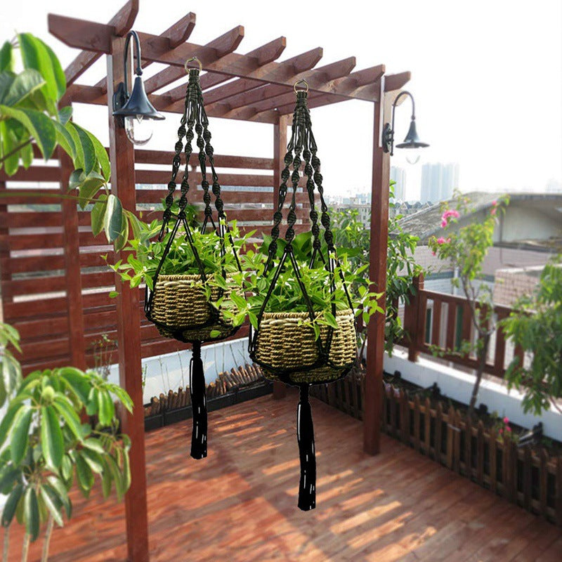 Plant-Linked Hanging Flowerpot