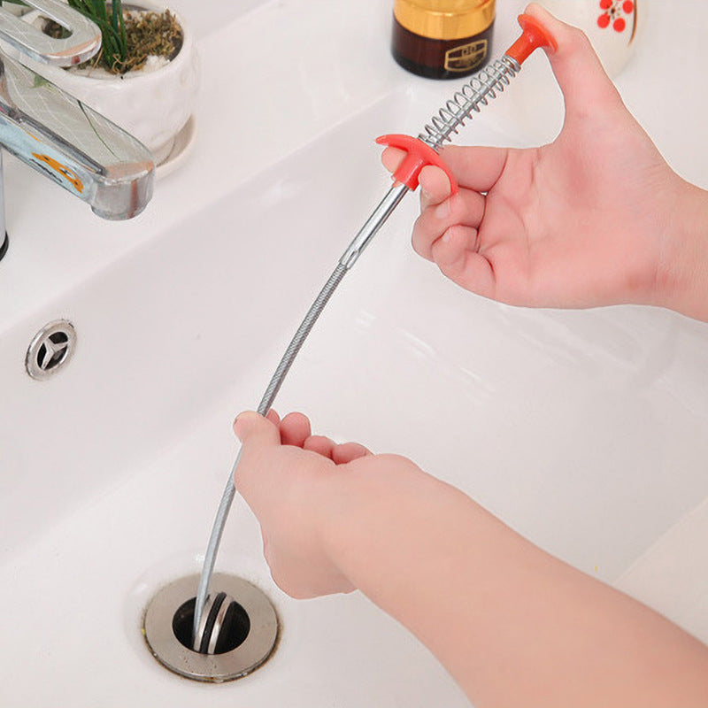 Spring Plumbing Tool Household Hair Cleaner