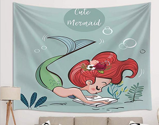 Little Mermaid hang cloth home tapestry