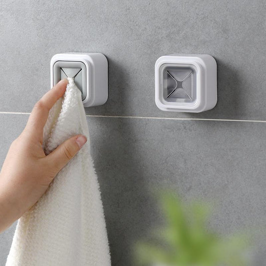 Wall-mounted punch-free towel hook