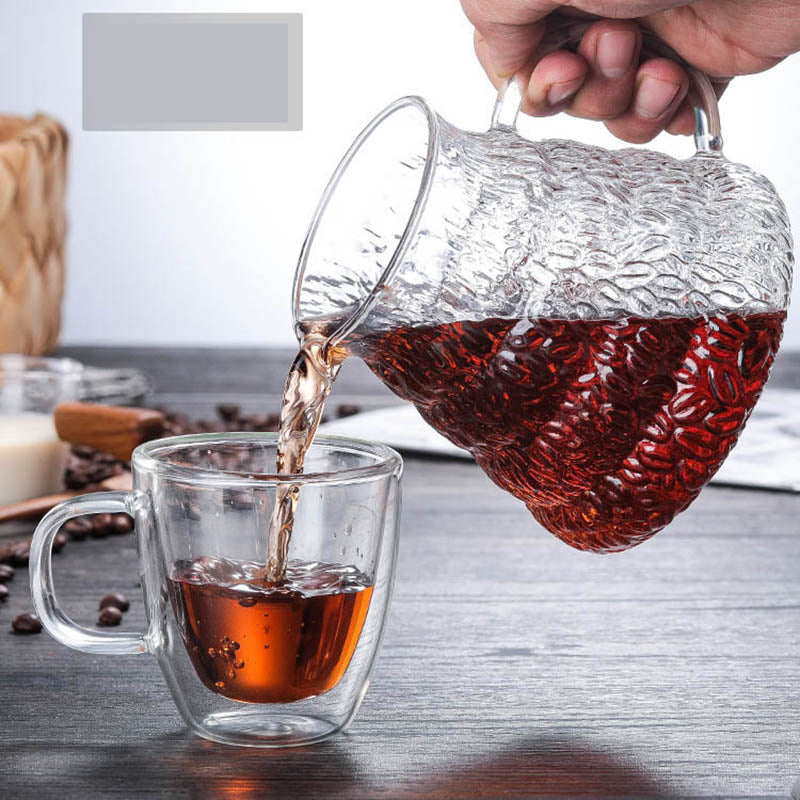 Heat-Resistant Hand-Blown Coffee Pot