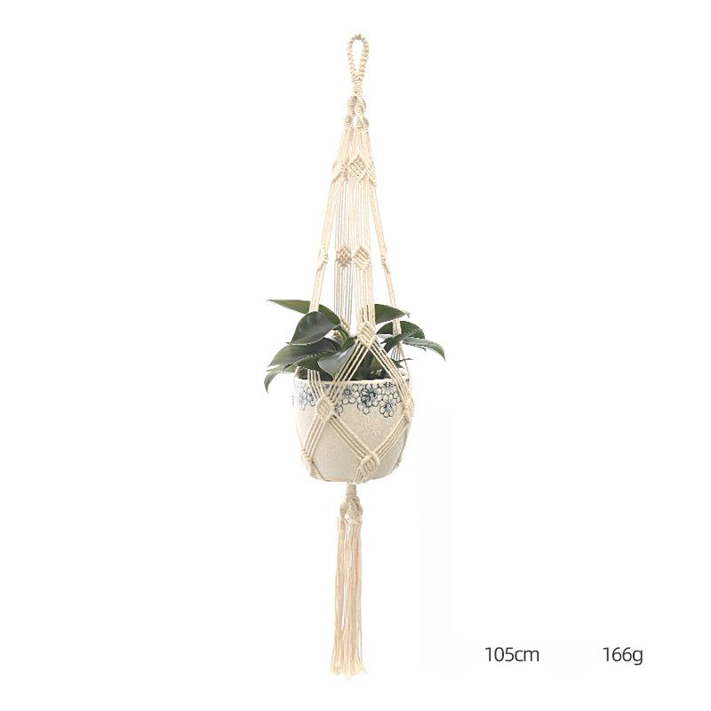 Hand-knitted Flowerpot Net Bag