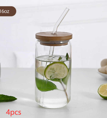 Borosilicate Glass Cup With Lid