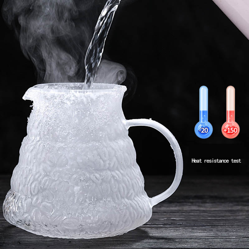 Heat-Resistant Hand-Blown Coffee Pot