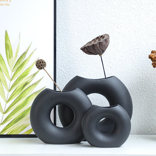 Semicircle Creative Ceramic Vase