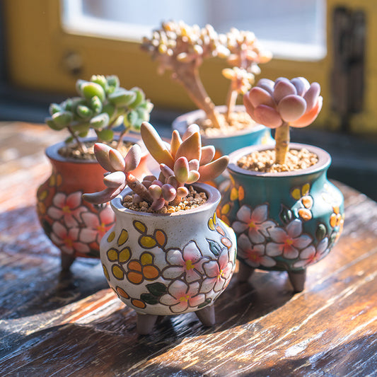 Mini Creative Ceramic Indoor Green Plant