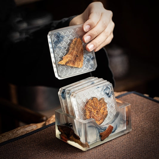 Creative Handmade Pine Resin Coasters